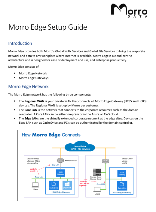 Morro Edge Setup Guide Cover